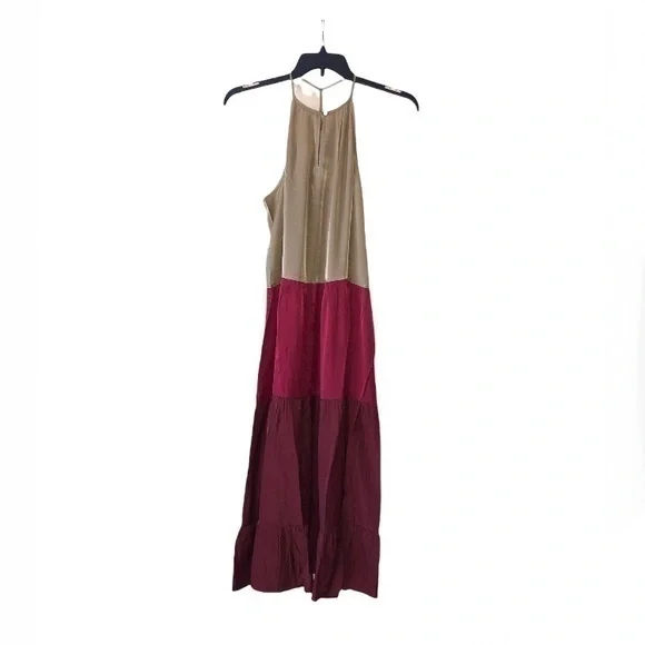 LOFT Beach Colorblock Tiered Halter Dress - Picture 6 of 9